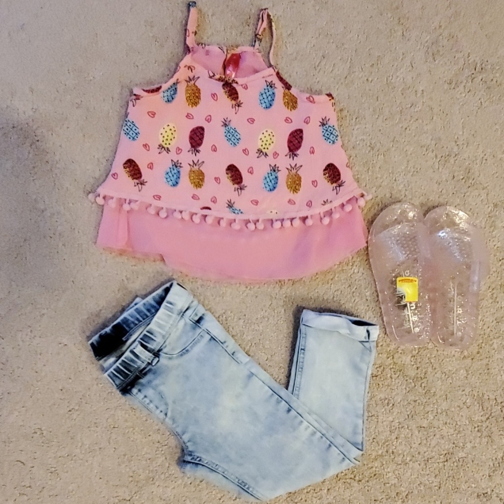 Girls Spring Top w/ Slides